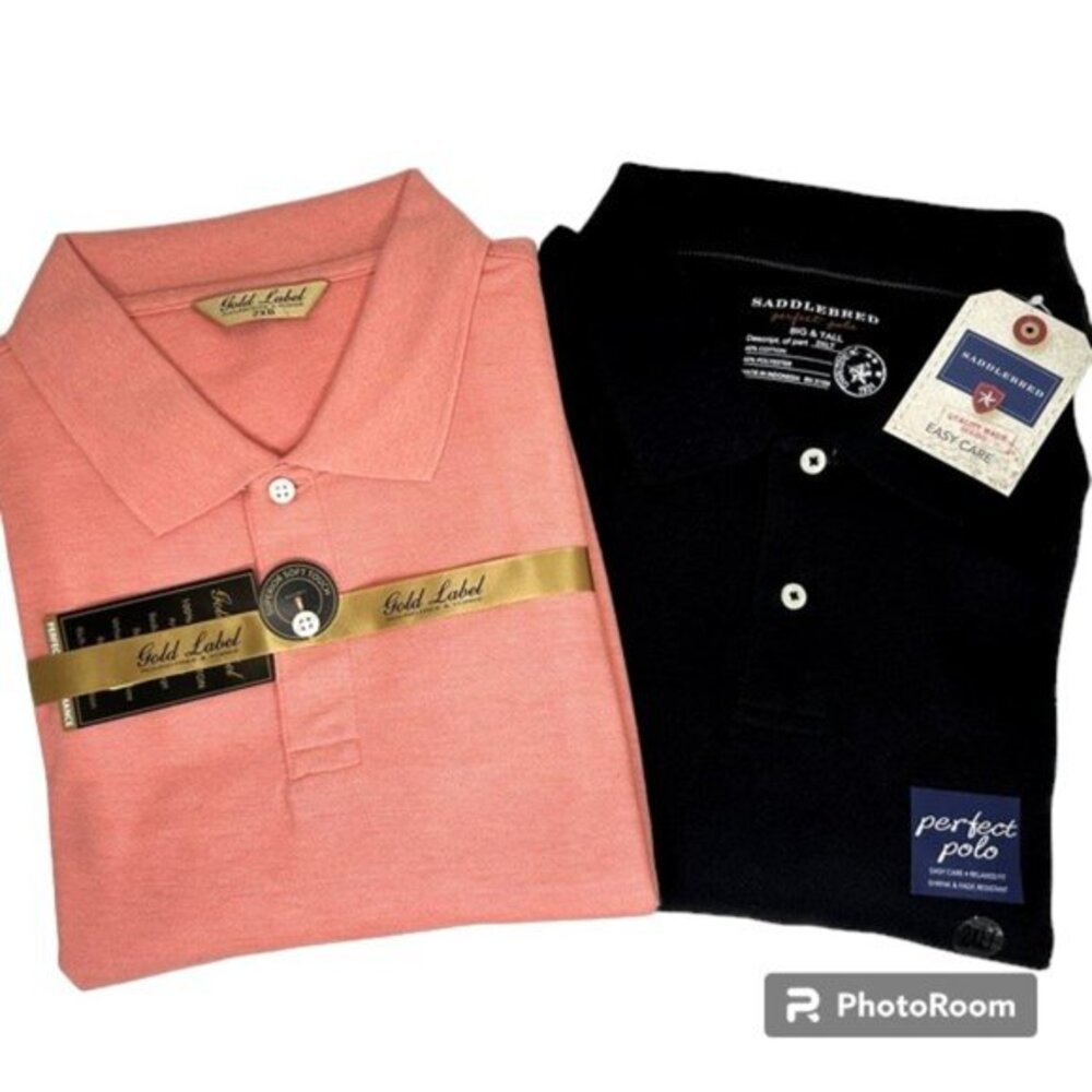 NWT BUNDLE Saddlebred/Roundtree & Yorke Polo Shirts Size 2XL